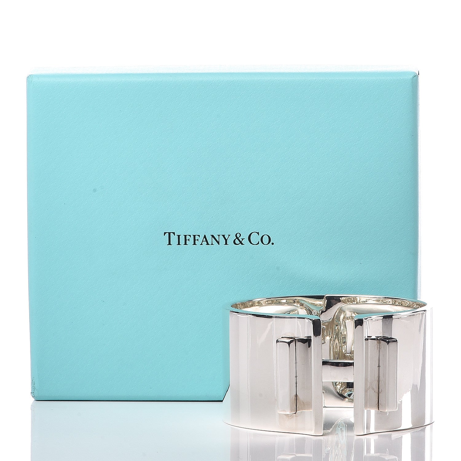 Tiffany Sterling Silver T Bar Hinged Cuff Bracelet 6 of 6