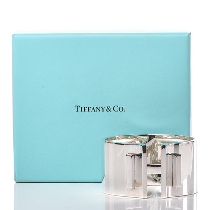 Tiffany Sterling Silver T Bar Hinged Cuff Bracelet 6 of 6