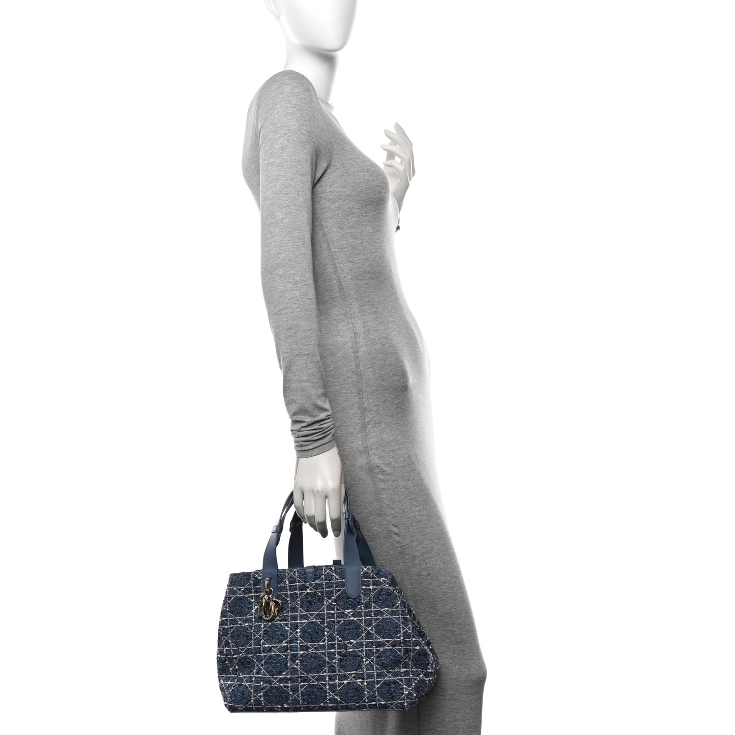 Tweed Cannage Medium Toujours Blue White