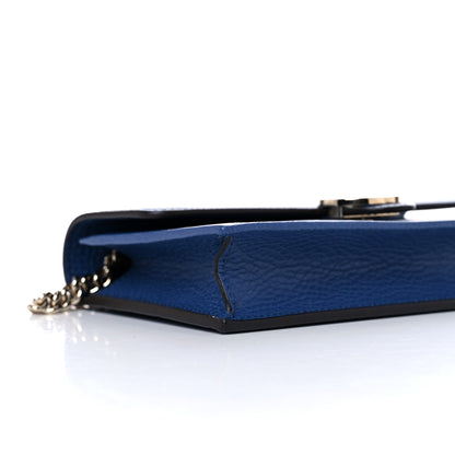 Gucci Dollar Calfskin Interlocking G Chain Wallet Caspian 7 of 9