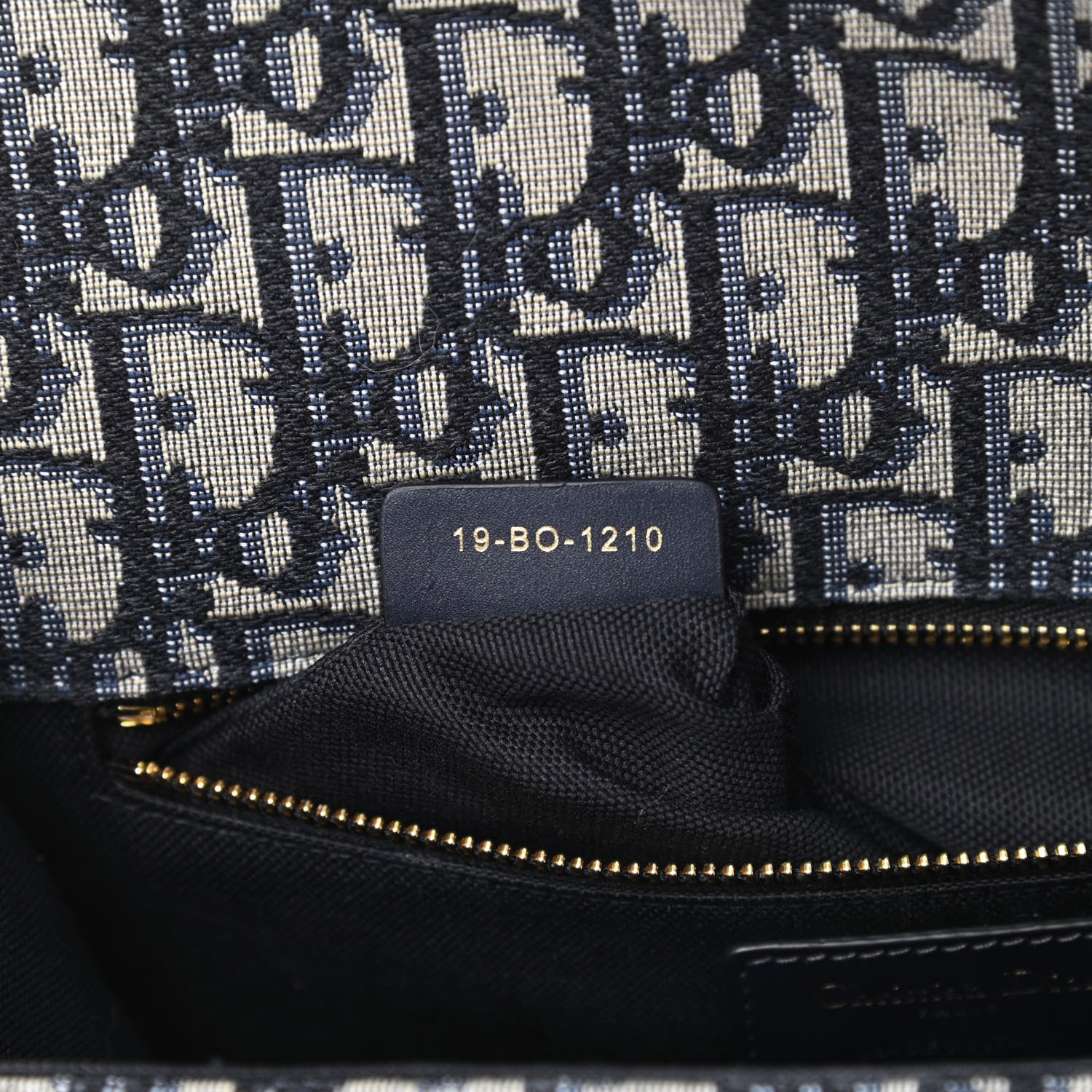 Christian Dior Oblique 30 Montaigne Flap Bag Blue 7 of 10