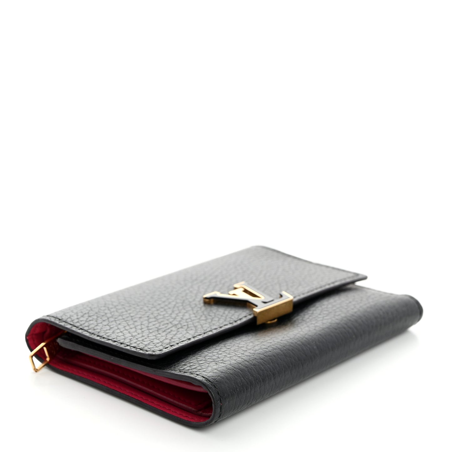 Taurillon Capucines Compact Wallet Black