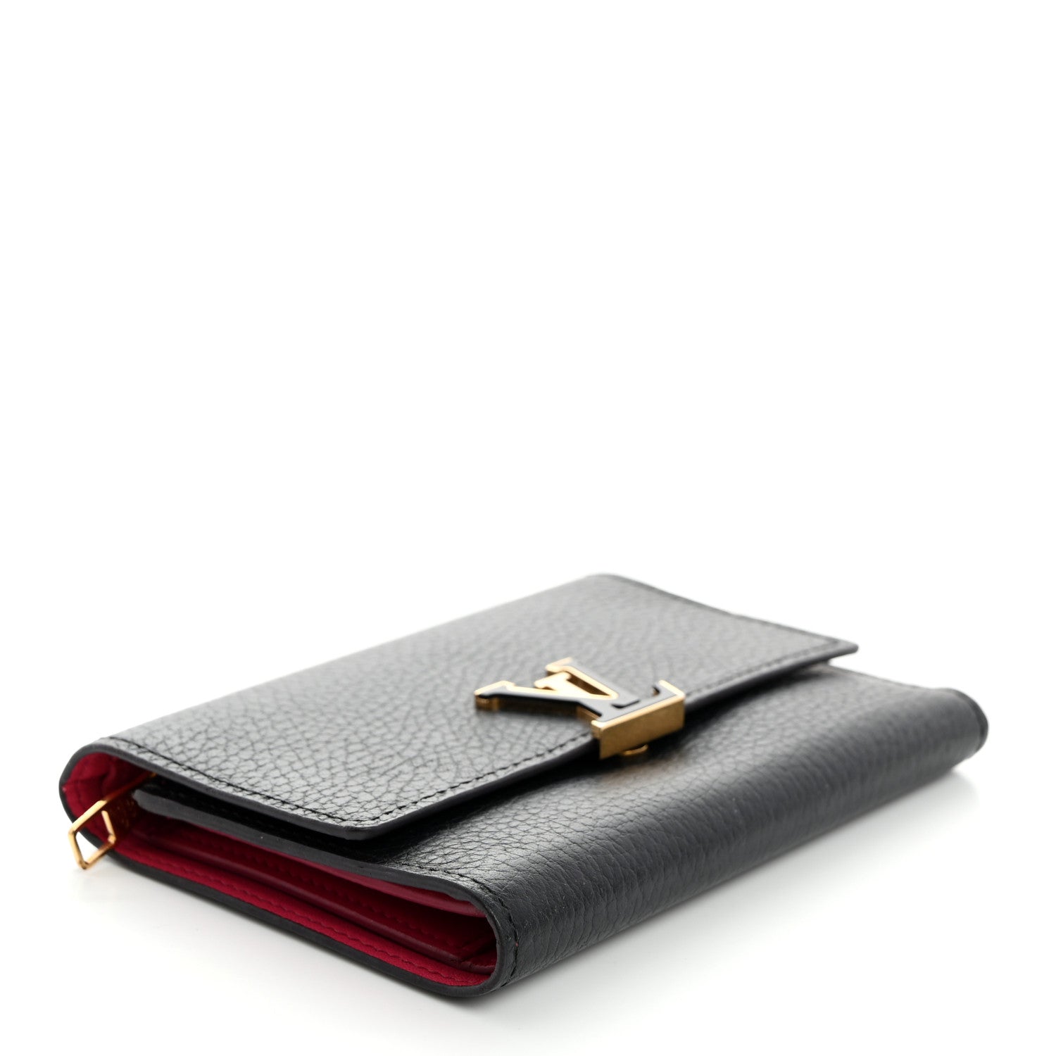 Louis Vuitton Taurillon Capucines Compact Wallet Black 4 of 7