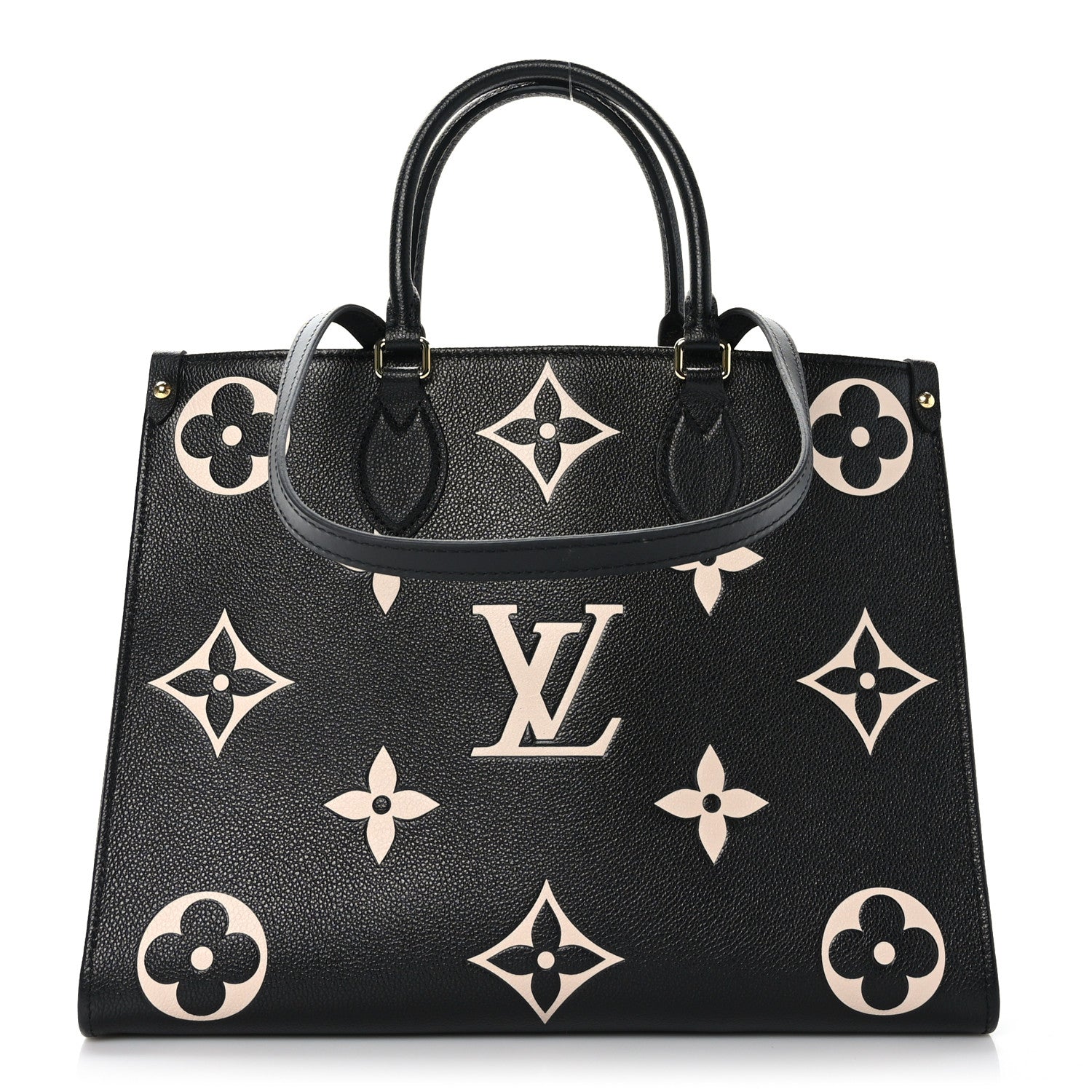 Louis Vuitton Empreinte Monogram Giant Onthego MM Black Beige 1 of 8