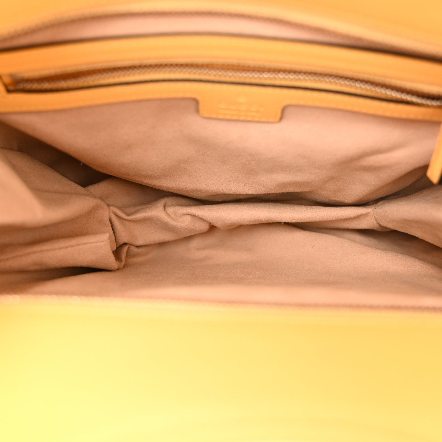 Senna Calfskin Petite GG Small Tote Bag Sunny Yellow