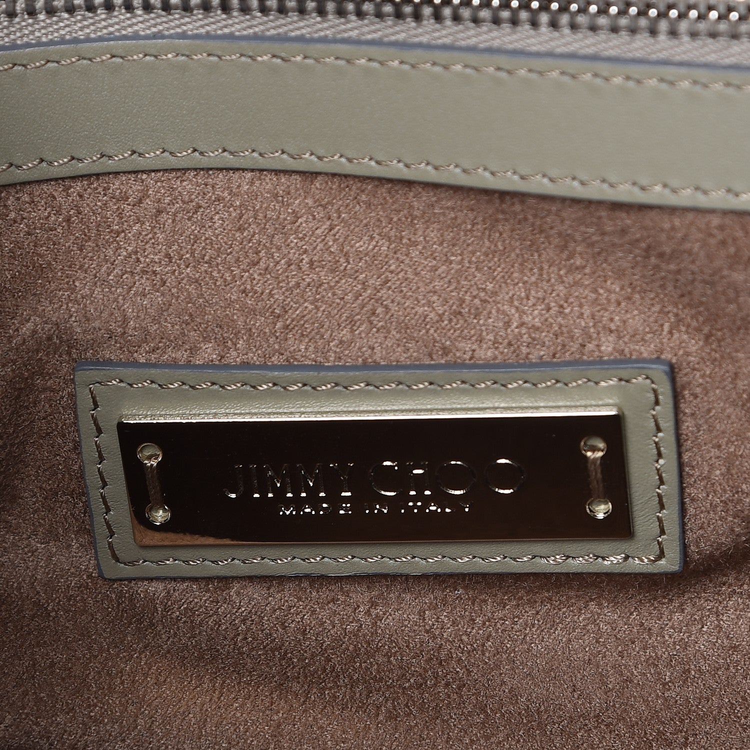 Jimmy Choo Suede Medium Riley Tote Light Khaki 7 of 10
