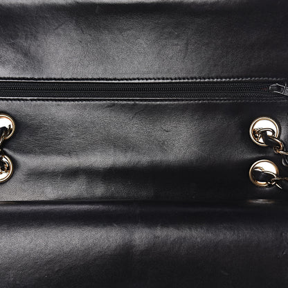 Chanel Lambskin Quilted Medium Double Flap Black 10 of 16