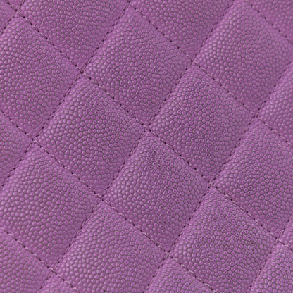 Chanel Caviar Quilted Medium CC Filigree Vanity Case Purple 12 of 16