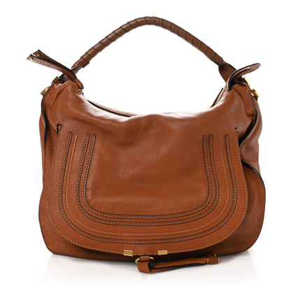 Chloe Calfskin Large Marcie Satchel Tan 1 of 9