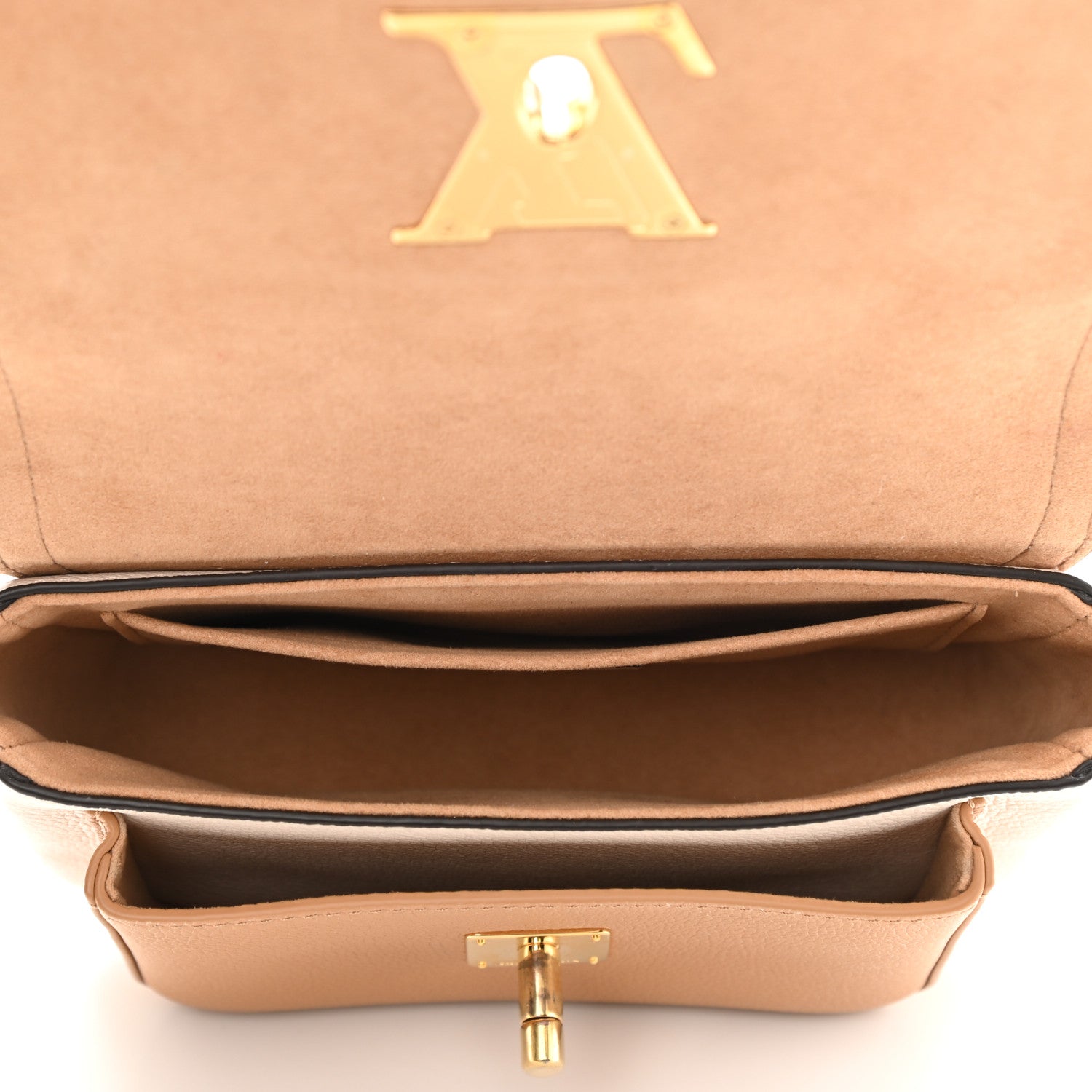 Louis Vuitton Grained Calfskin Lockme Tender Quartz 5 of 7