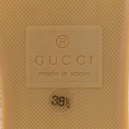 Gucci Straw Elaphe Matelasse GG Marmont Espadrilles 38.5 Natural Cream Brown 6 of 10
