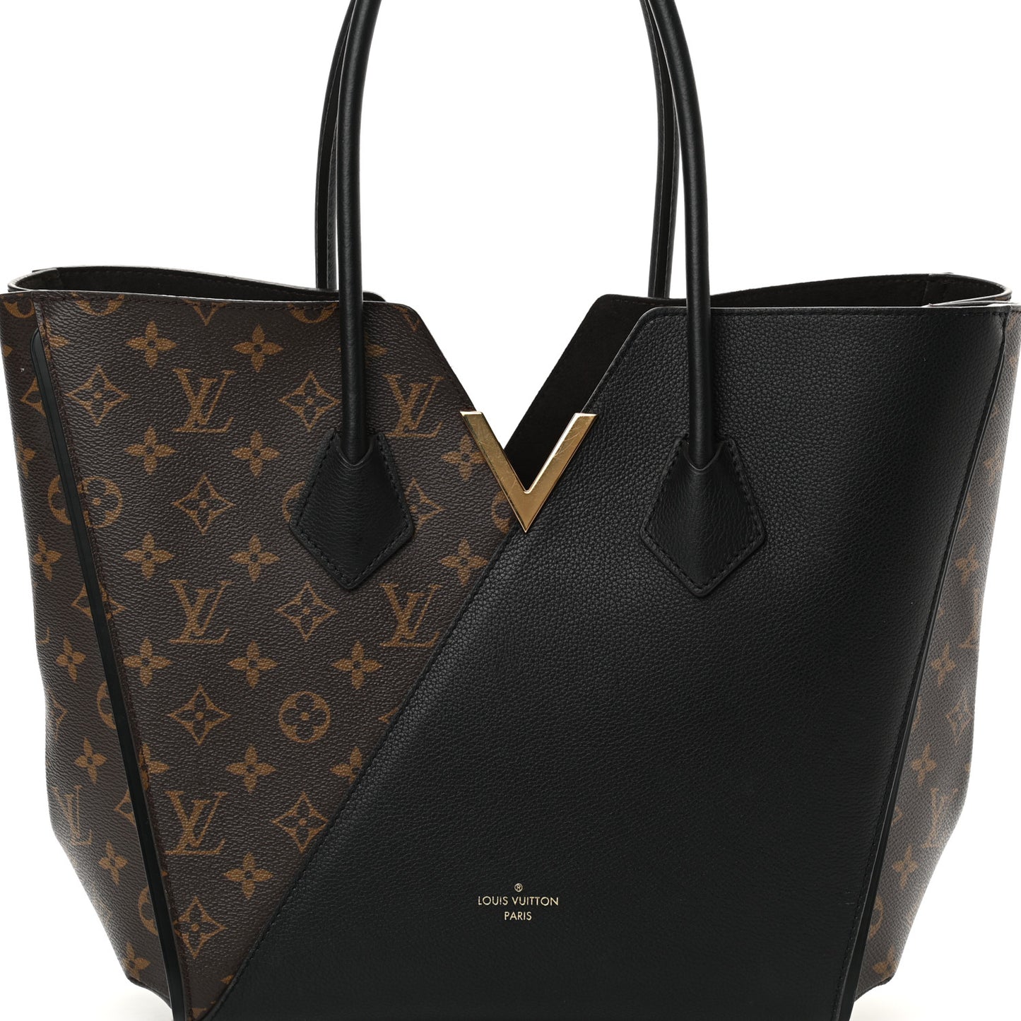 Calfskin Monogram Kimono Tote Black