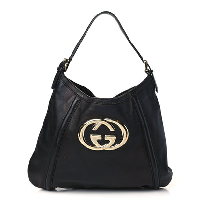 Gucci Calfskin Medium Britt Hobo Black 1 of 11
