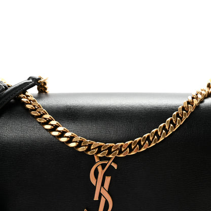Saint Laurent Calfskin Medium Monogram Sunset Black 7 of 9