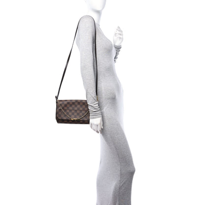 Louis Vuitton Damier Ebene Favorite MM 2 of 11