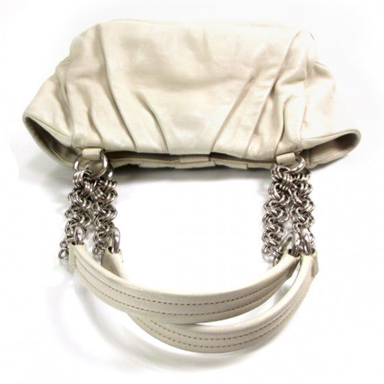 Leather Pleated Shoulder Bag