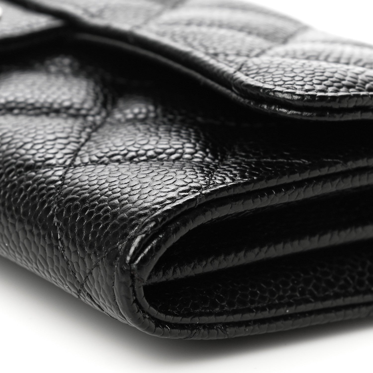 Chanel Caviar Quilted Large Gusset Flap Wallet Black 11 of 12