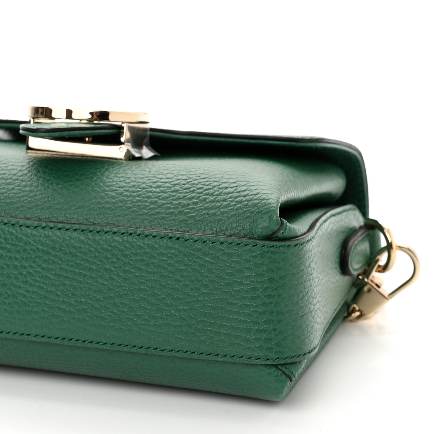 Gucci Dollar Calfskin Interlocking G Crossbody Bag Emerald 10 of 10