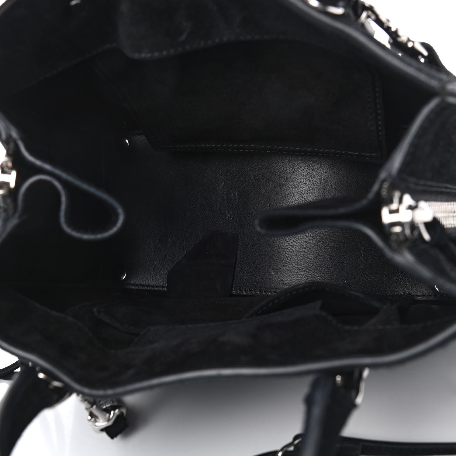 Balenciaga Baby Daim Suede Papier Mini A4 Zip Around Tote Black 5 of 10