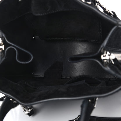 Balenciaga Baby Daim Suede Papier Mini A4 Zip Around Tote Black 5 of 10
