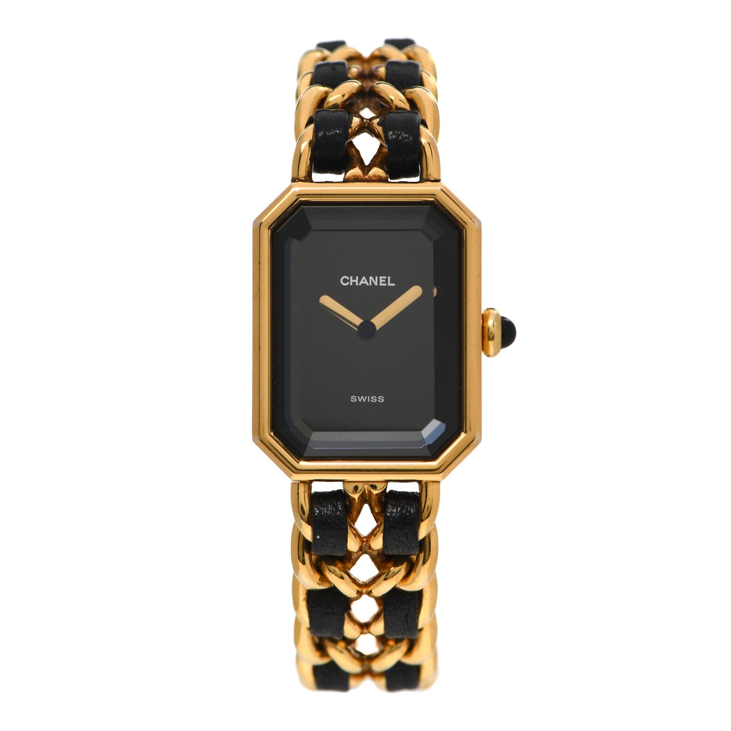 Chanel Stainless Steel Lambskin 20mm Chain Premiere Quartz Watch Gold M 1 of 4