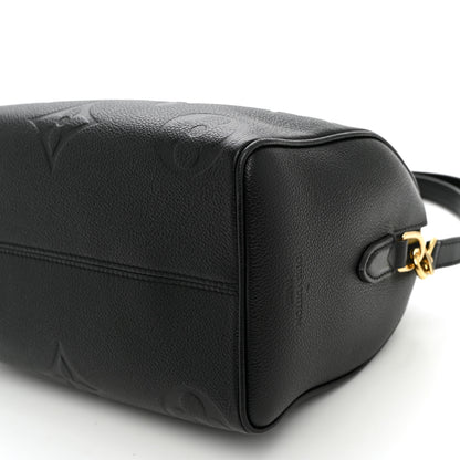Louis Vuitton Empreinte Monogram Giant Speedy Bandouliere 25 Black 9 of 9