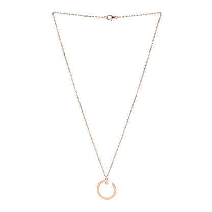 Cartier 18K Pink Gold Diamond Juste Un Clou Pendant Necklace 3 of 6