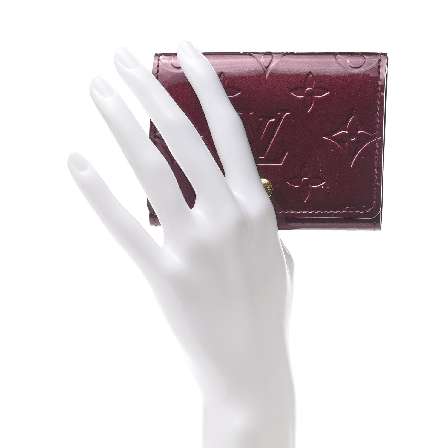 Louis Vuitton Vernis Business Card Holder Rouge Fauviste 2 of 7