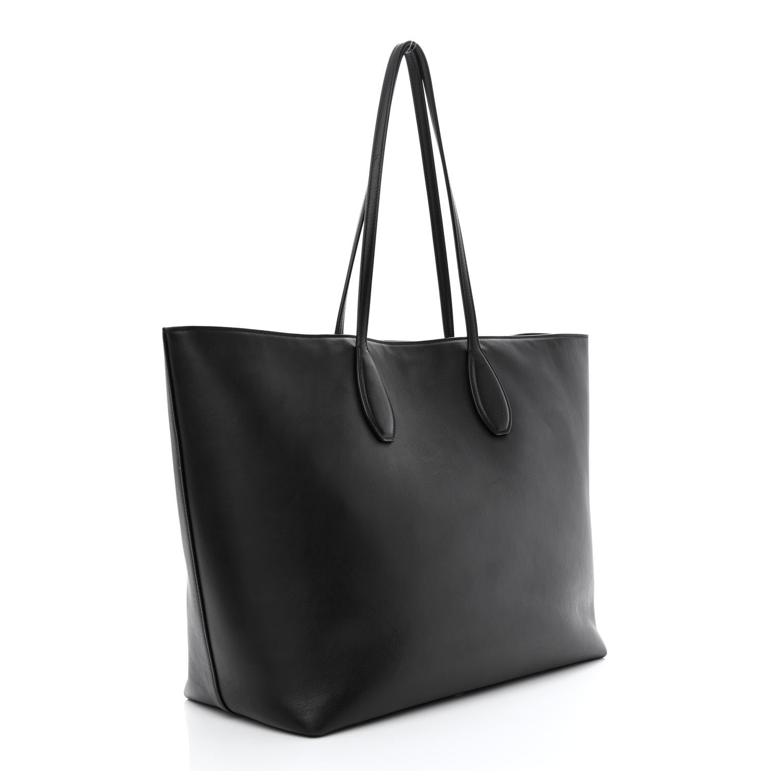 Salvatore Ferragamo Calfskin Studio Tote Black 4 of 14