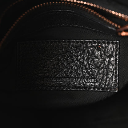 Alexander Wang Pebbled Lambskin Rockie Black Rose Gold Hardware 6 of 9