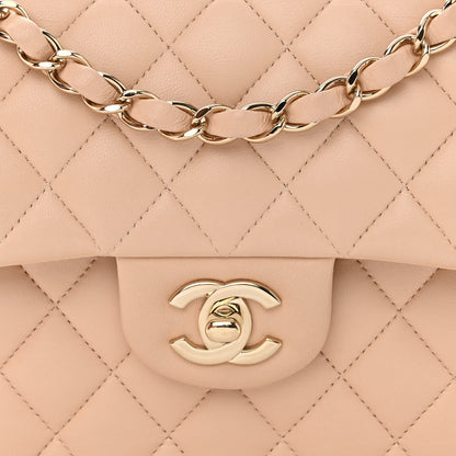 Chanel Lambskin Quilted Small Double Flap Beige 8 of 11