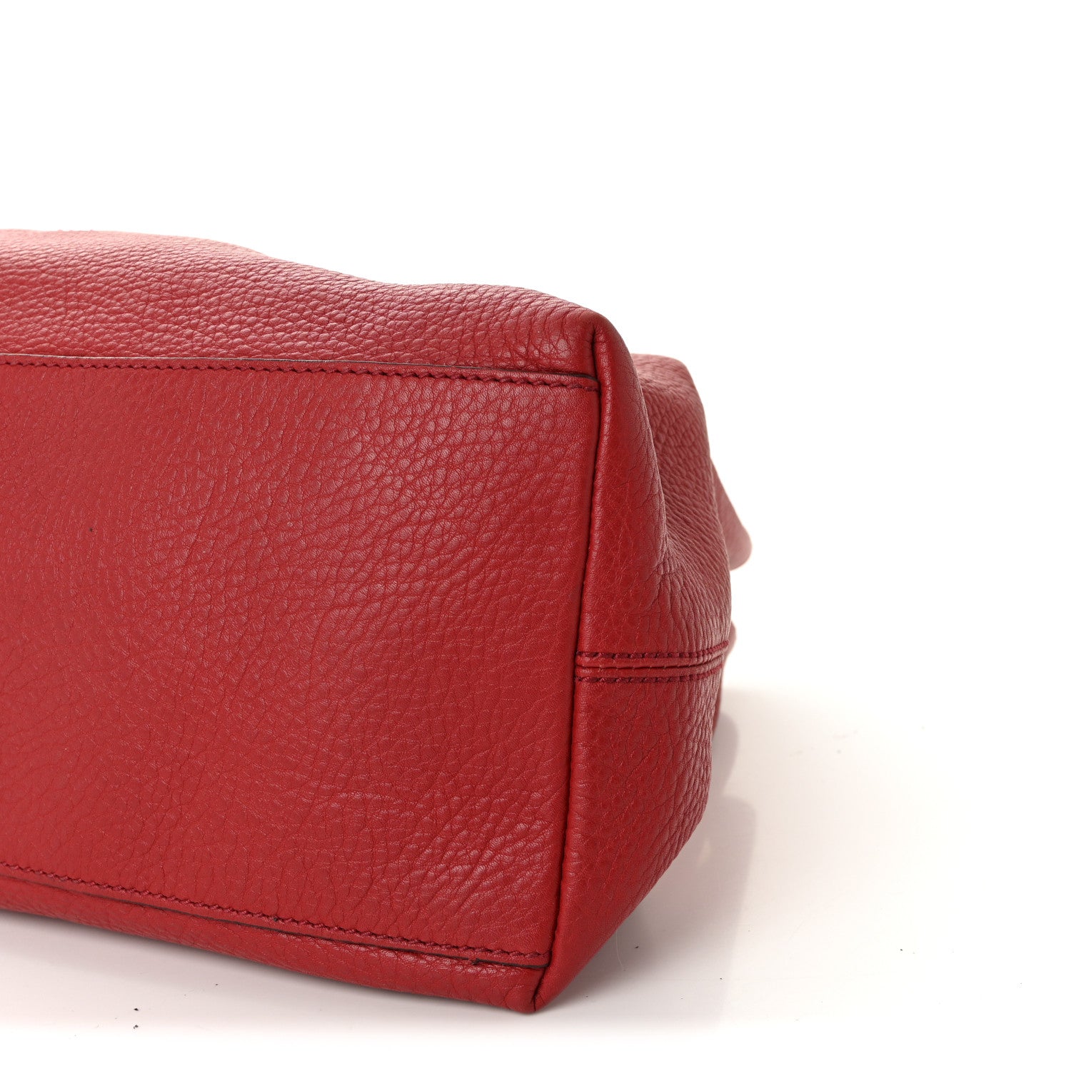 Gucci Pebbled Calfskin Medium Soho Chain Shoulder Bag Tabasco Red 10 of 10