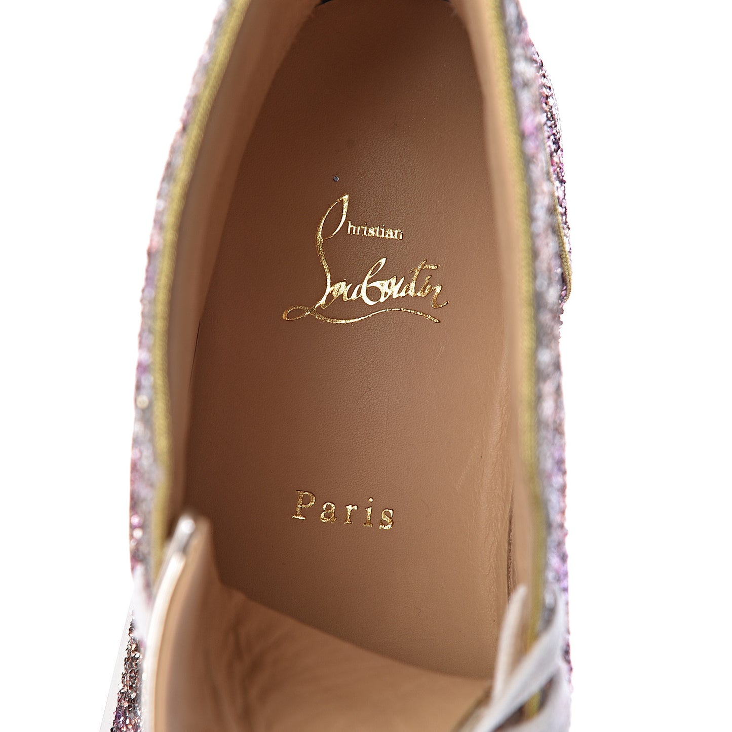 Bip Bip Glitter Womens Disco Ball Flat Sneakers 40 Rosette