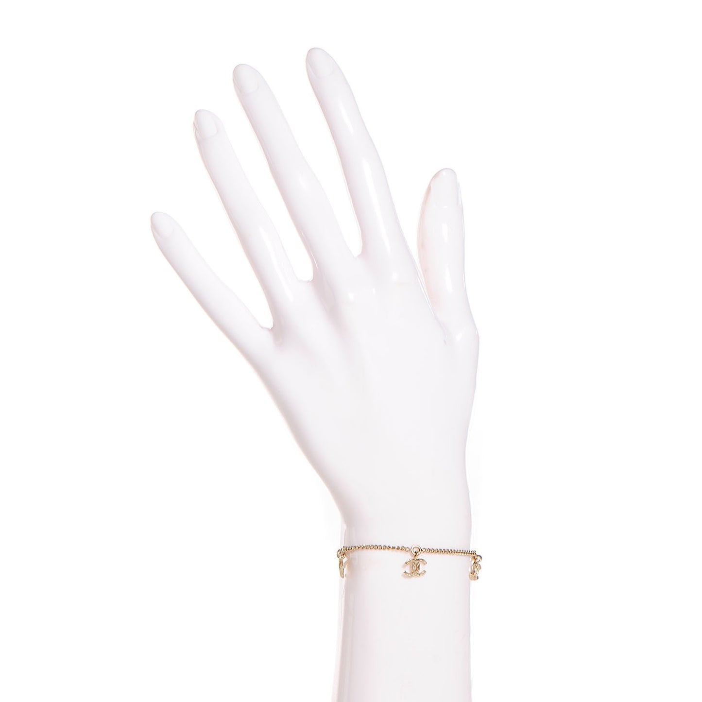 CC Logo Charm Bracelet Gold