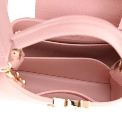 Louis Vuitton Taurillon Marble Capucines Mini Pink 5 of 10