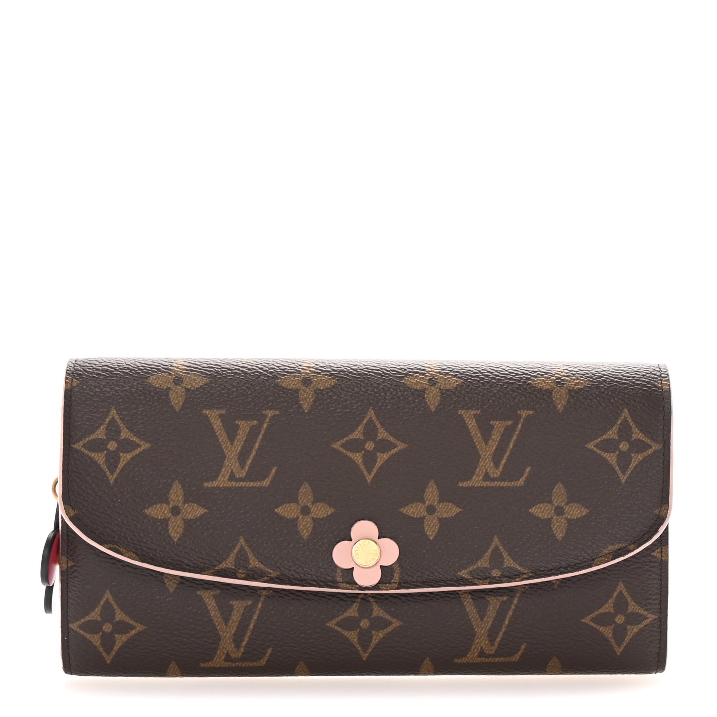 Monogram Bloom Flower Emilie Wallet Fuchsia
