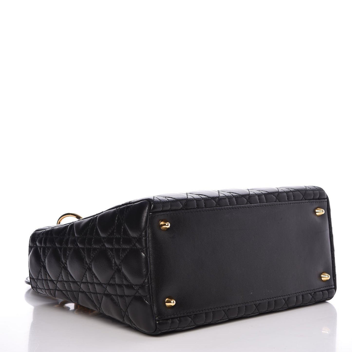 Lambskin Cannage Medium Lady Dior Black