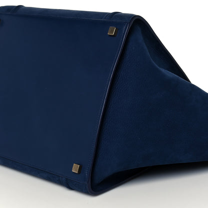 Celine Nubuck Calfskin Medium Phantom Luggage Navy Blue 12 of 15