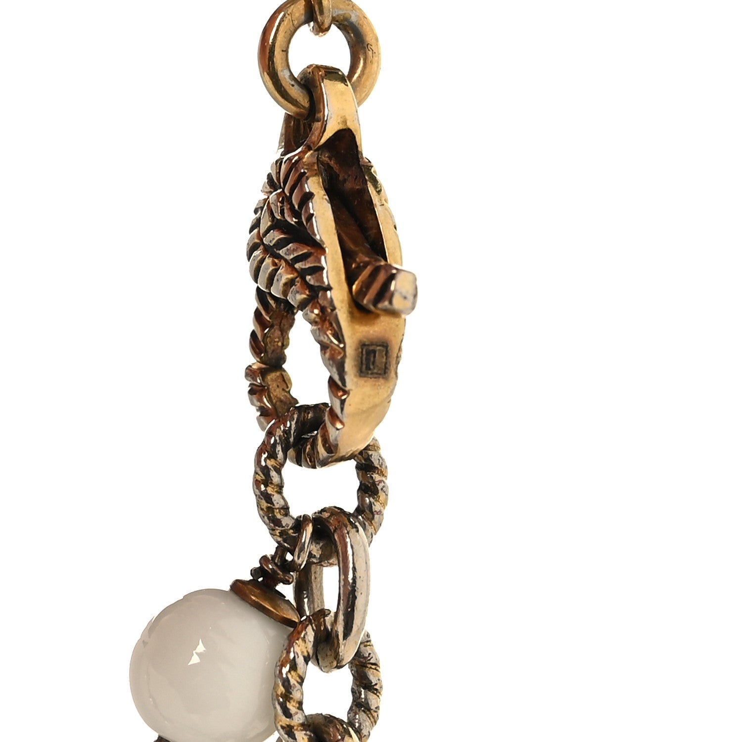 Gucci Interlocking G Flower Pearl Bracelet Gold 4 of 6