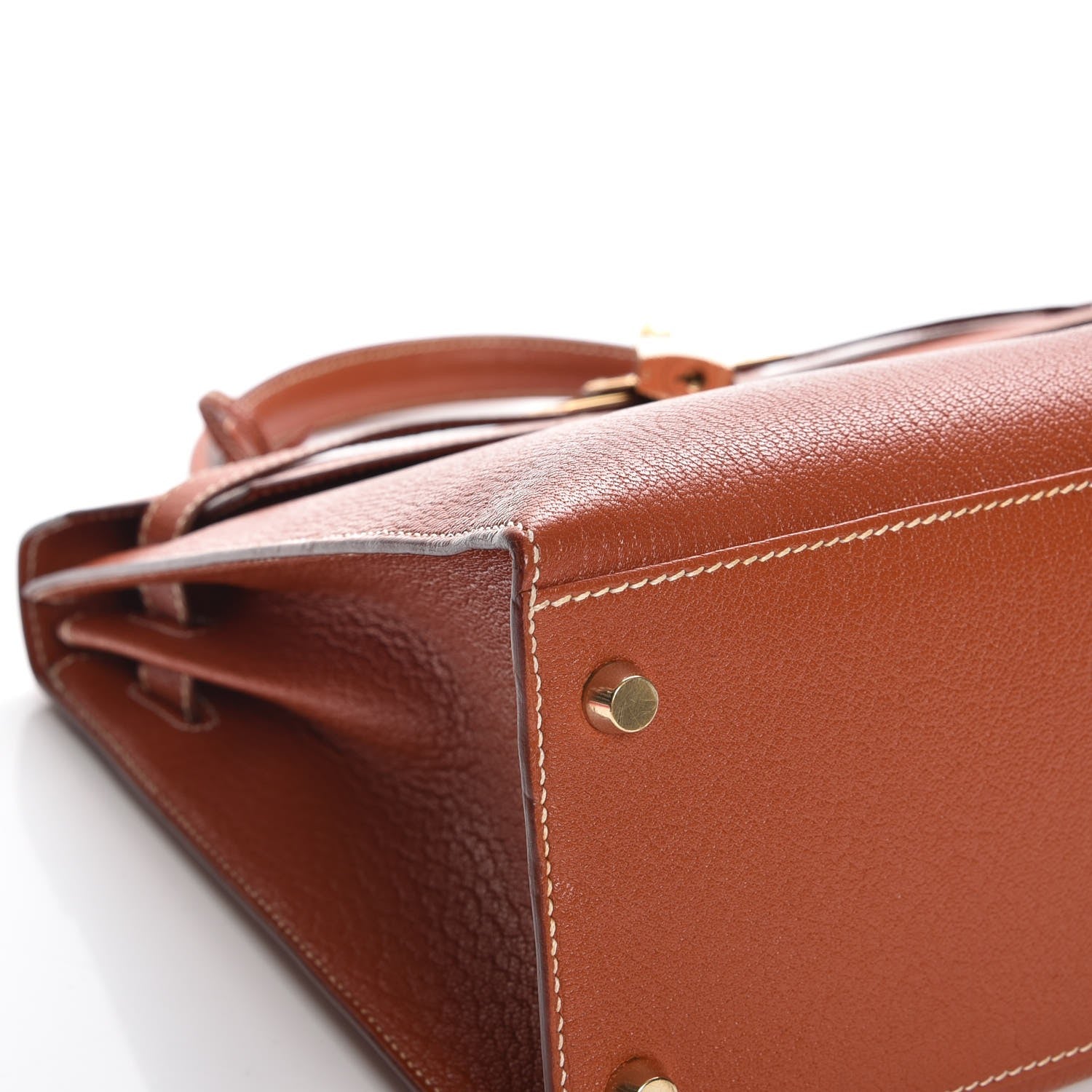Hermes Chevre De Coromandel Kelly Sellier 32 Brique 28 of 31