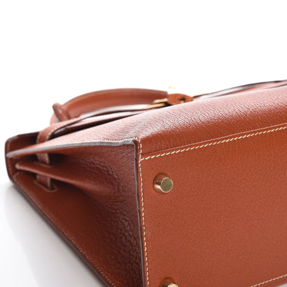 Hermes Chevre De Coromandel Kelly Sellier 32 Brique 28 of 31