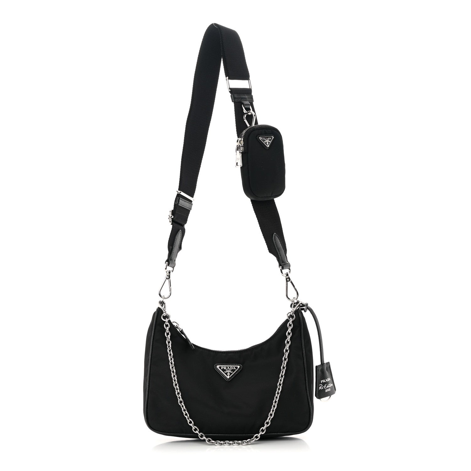 Prada Nylon Re-Edition 2005 Shoulder Bag Black 1 of 16