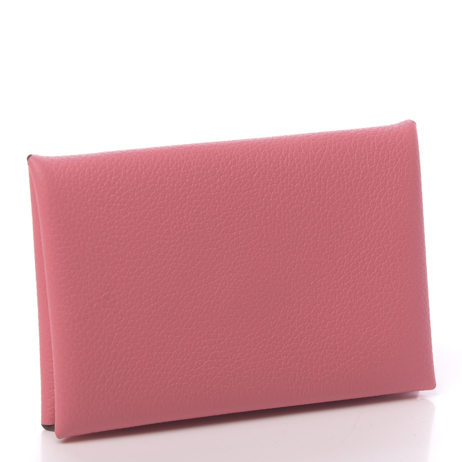 Hermes Evercolor Calvi Card Case Rose Azalee 3 of 7