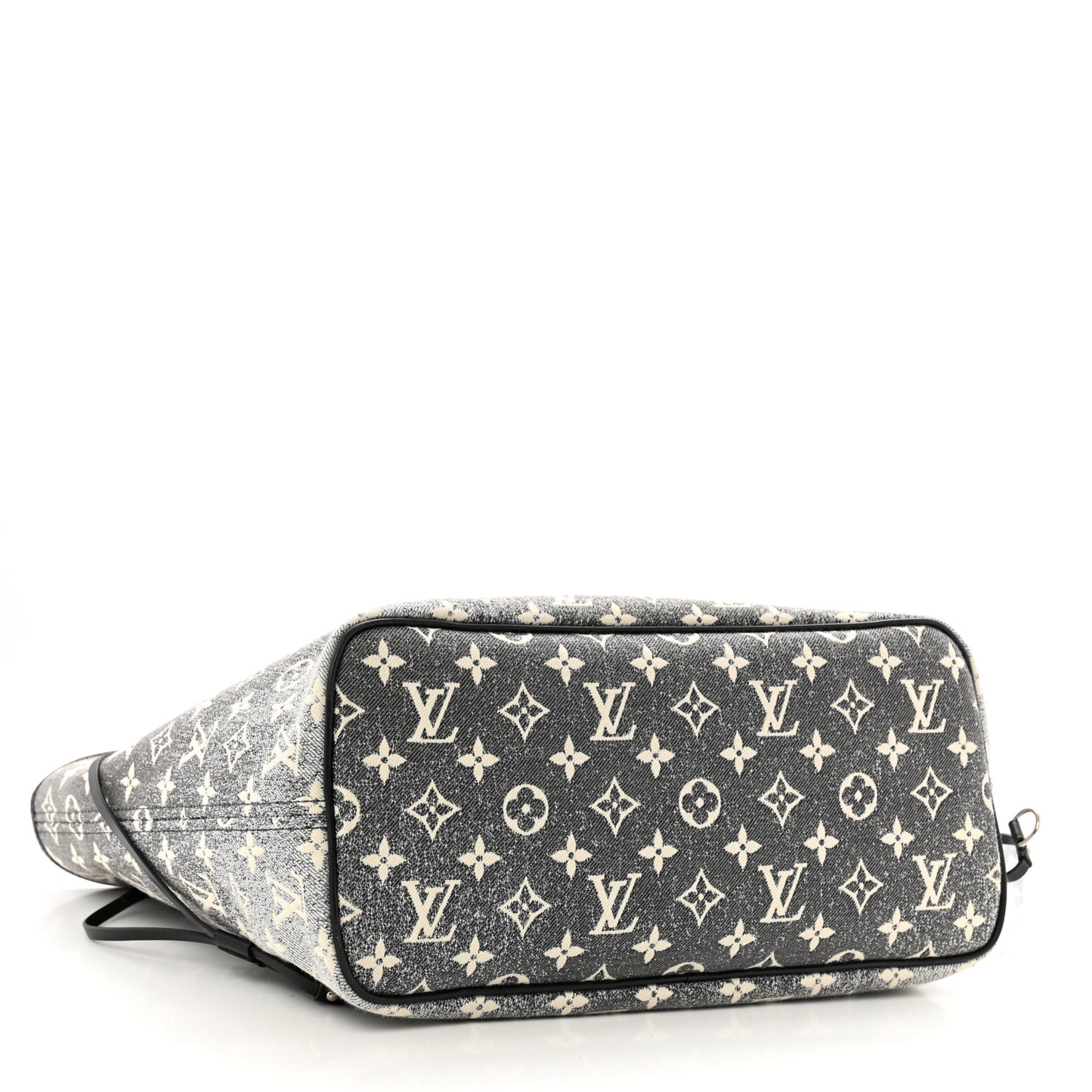 Denim Monogram Jacquard Neverfull MM Grey