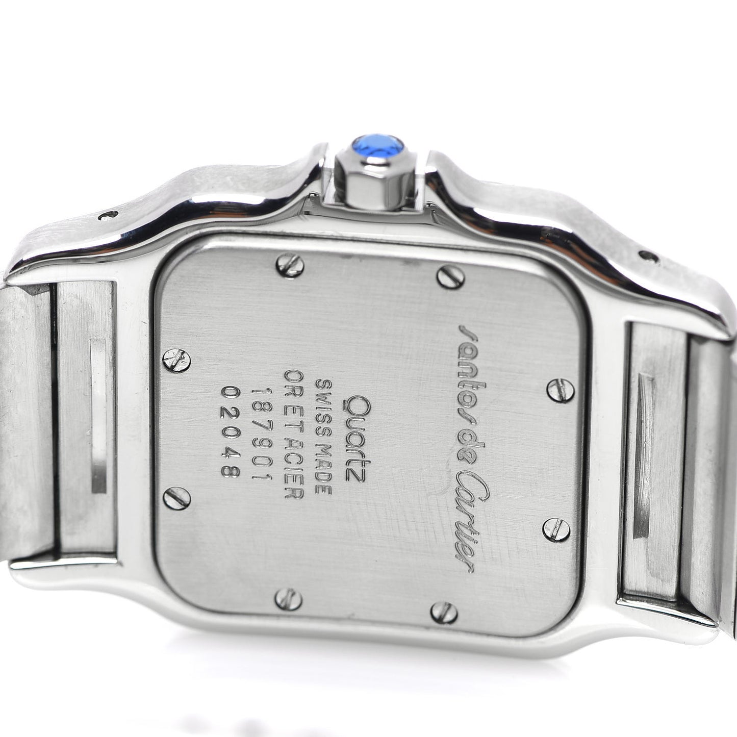 Stainless Steel 18K Yellow Gold 29mm Santos De Galbee Quartz Watch