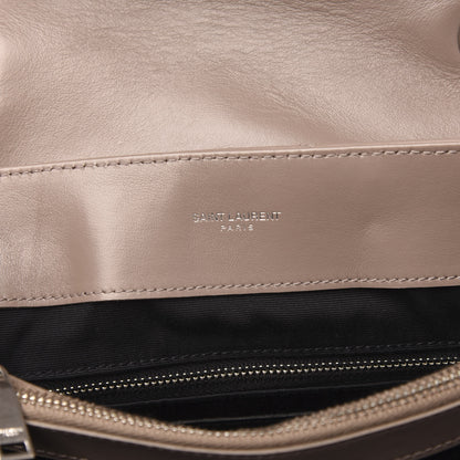 Saint Laurent Calfskin Y Quilted Monogram Medium Loulou Chain Satchel Dark Beige 6 of 9