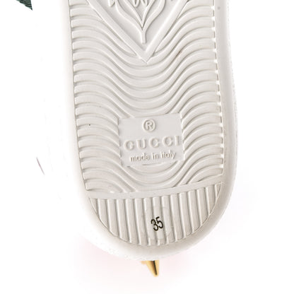 Gucci Calfskin Web Pearl Studded Womens Ace Sneakers 35 White 10 of 11