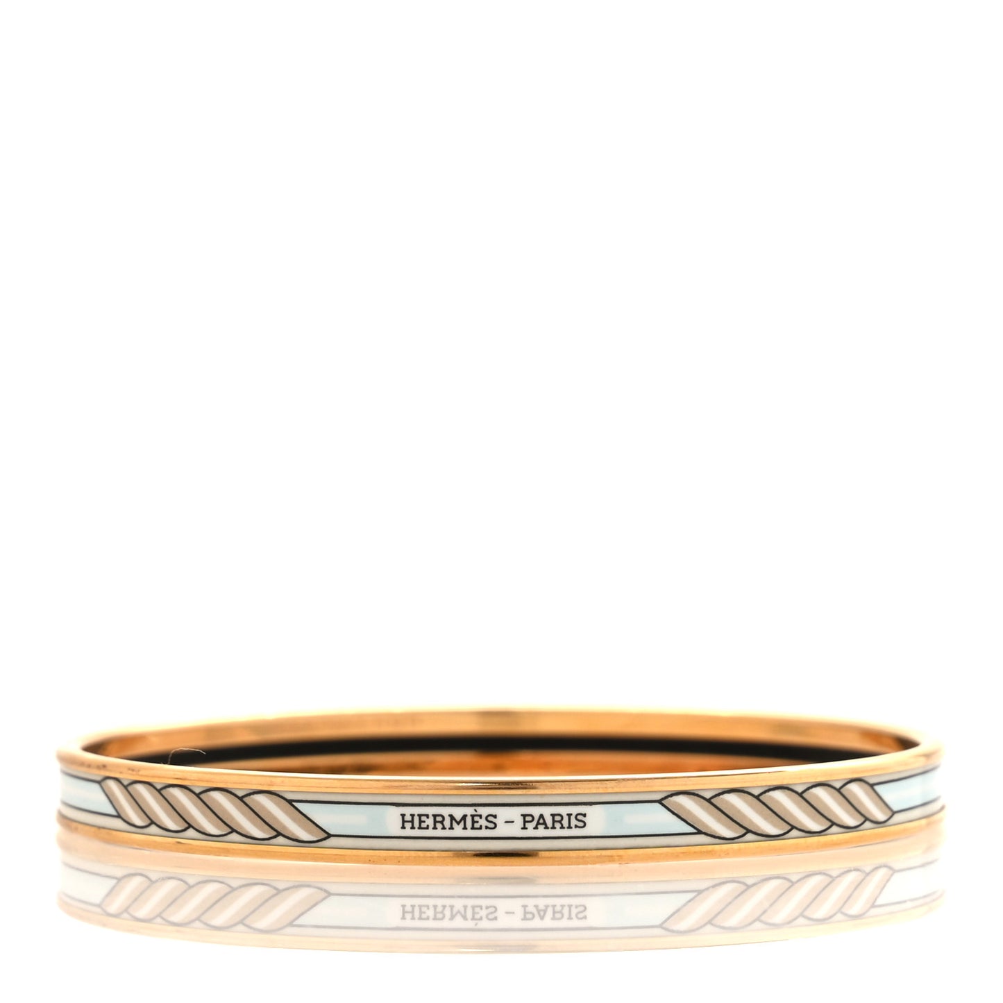 Enamel Quadrige Printed Extra Narrow Bracelet 65