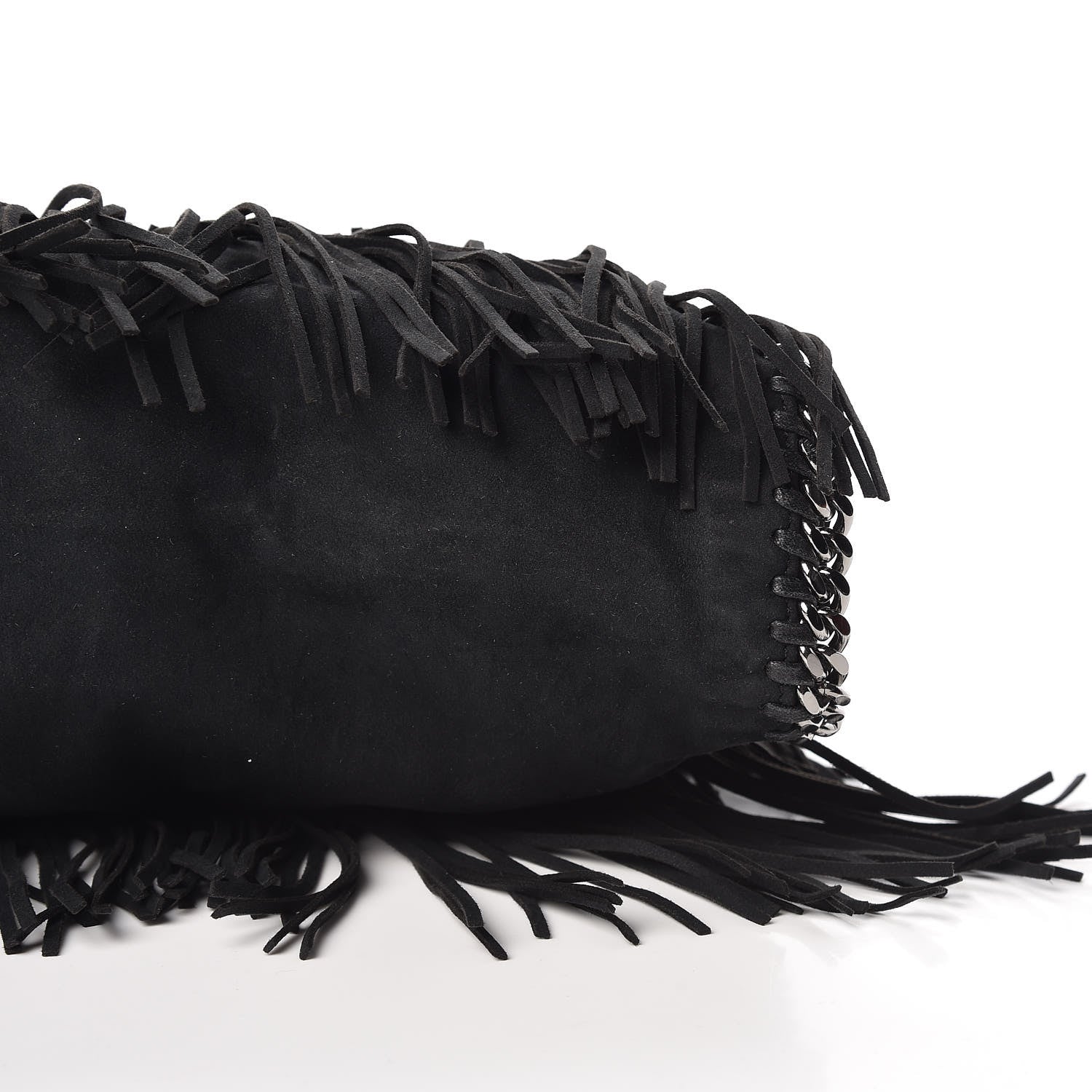 Stella McCartney Eco Suede Fringe Falabella Tote Black 10 of 10