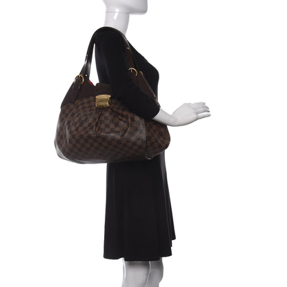 Louis Vuitton Damier Ebene Sistina GM 2 of 9